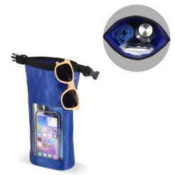 Wodoszczelna torba Ripstop 2L na telefon komórkowy – IPX6 / Ciemnoniebieski LT95359-N0010