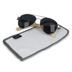 Woreczek na okulary z mikrofibry R-PET sublimacja / Biały LT86725-N0001