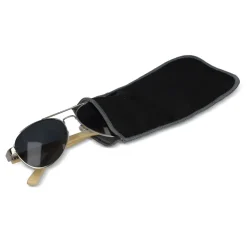 Woreczek na okulary z mikrofibry R-PET sublimacja / Czarny LT86725-N0002