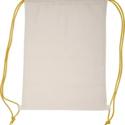 Worek sportowy bawełniany 140 g/m2 LONDONDERRY / żółty 092008