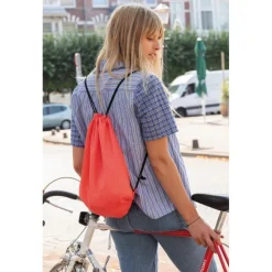 Worek ze sznurkiem AWARE™ RPET / Czerwony P762.684