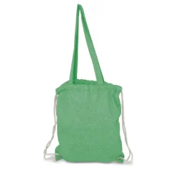 Worek ze sznurkiem i torba na zakupy z bawełny z recyklingu, 2 w 1 | Jamarion / Beżowy V2149-20