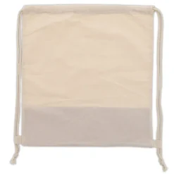 Worek z korkowym spodem i bawełnianymi sznurkami 38x41cm / Ecru LT95269-N0054