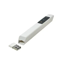Wskaźnik laserowy USB / Biały V3888-02