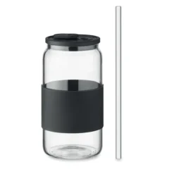 Wysoki kubek borokrzem. 550 ml / Czarny MO2506-03