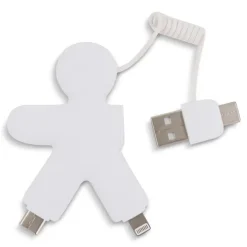 2064 | Xoopar Buddy Eco Charging Cable / Biały LT41000-N0001