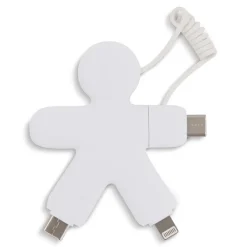 2064 | Xoopar Buddy Eco Charging Cable / Biały LT41000-N0001