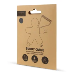 2064 | Xoopar Buddy Eco Charging Cable / Czarny LT41000-N0002