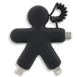 2064 | Xoopar Buddy Eco Charging Cable / Czarny LT41000-N0002