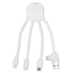 4009| Xoopar Eco Octopus Kabel do ładowania Ocean Bound Plastic / Czarny LT41023-N0002