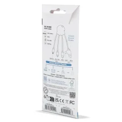 4009| Xoopar Eco Octopus Kabel do ładowania Ocean Bound Plastic / Czarny LT41023-N0002