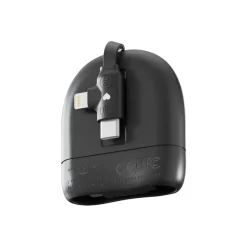 Xoopar ICE-R Chowany kabel USB-C i Lightning 60 W 1 metr / Czarny LT41034-N0002