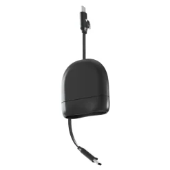 Xoopar ICE-R Chowany kabel USB-C i Lightning 60 W 1 metr / Czarny LT41034-N0002