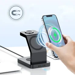 2708 | Xoopar Icon 3 in 1 Magnetic Wireless charger / Czarny LT41507-N0002