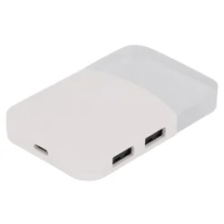 2598 | Xoopar iLo Mini Hub– 4 in 1 Adapter – USB 2.0 Data Transfer - Splitter / Biały LT41309-N0001