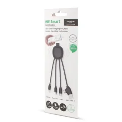 4000 | Xoopar Iné Smart Charging cable with NFC / Czarny LT41013-N0002