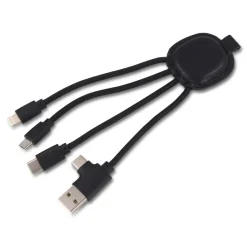 4000 | Xoopar Iné Smart Charging cable with NFC / Czarny LT41013-N0002