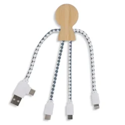 Xoopar Mr. Bio Bamboo Charging Cable / Naturalny LT41016-N0094