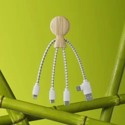 Xoopar Mr. Bio Bamboo Charging Cable / Naturalny LT41016-N0094