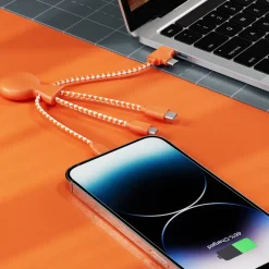 2081 | Xoopar Mr. Bio Charging cable / Pomarańczowy LT41004-N0026