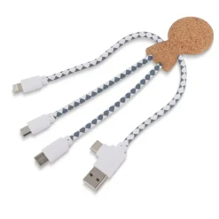 Xoopar Mr. Bio Cork Charging Cable / Naturalny LT41017-N0094