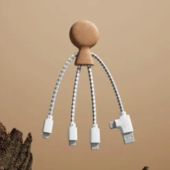 Xoopar Mr. Bio Cork Charging Cable / Naturalny LT41017-N0094
