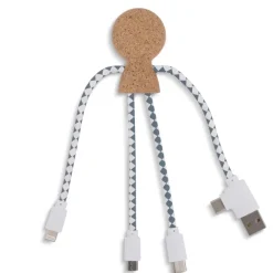 Xoopar Mr. Bio Cork Charging Cable / Naturalny LT41017-N0094