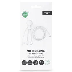 Xoopar Mr. Bio Long Multi Cable USB-C 1 metr  / Biały LT41032-N0001