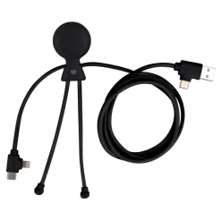 2089 | Xoopar Mr. Bio Long Power Delivery Cable with data transfer / Czarny LT41007-N0002