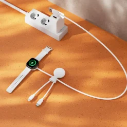 Xoopar Mr. Bio Long, wielofunkcyjny kabel do Apple i Samsung Watch,1 metr / Biały LT41031-N0001
