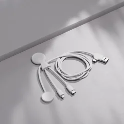 Xoopar Mr. Bio Long, wielofunkcyjny kabel do Apple i Samsung Watch,1 metr / Biały LT41031-N0001