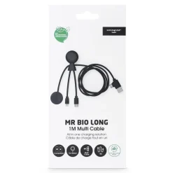 Xoopar Mr. Bio Long, wielofunkcyjny kabel do Apple i Samsung Watch,1 metr / Czarny LT41031-N0002