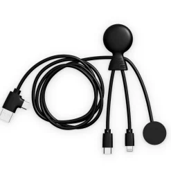 Xoopar Mr. Bio Long, wielofunkcyjny kabel do Apple i Samsung Watch,1 metr / Czarny LT41031-N0002