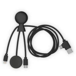Xoopar Mr. Bio Long, wielofunkcyjny kabel do Apple i Samsung Watch,1 metr / Czarny LT41031-N0002