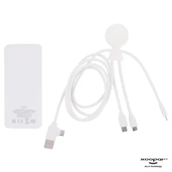 3199 | Xoopar Mr. Bio Powerbank and Cable pack 7000mAh / Biały LT41713-N0001