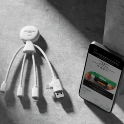 2099 | Xoopar Mr. Bio Smart Charging cable with NFC / Biały LT41008-N0001