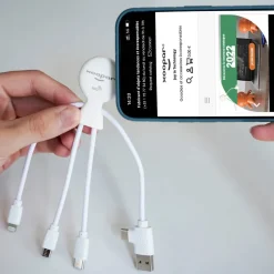 2099 | Xoopar Mr. Bio Smart Charging cable with NFC / Biały LT41008-N0001