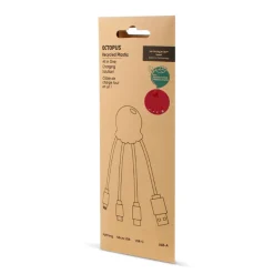 2087 | Xoopar Octopus Charging cable / Czerwony LT41005-N0021