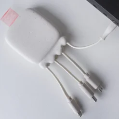 3192 | Xoopar Octopus Gamma 2 Bio Charging cable with 3.000mAh Powerbank / Biały LT41410-N0001