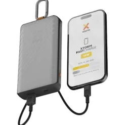 Xtorm XG2S101 Go2 powerbank solarny o pojemności 10.000 mAh i mocy 15 W ze światłem / Ciemnografitowy 12447984