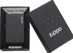 Zapalniczka Zippo Classic z logo / Czarny mat ZIP60001203/OGKN2310
