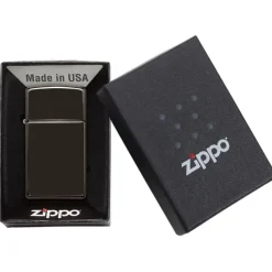 Zapalniczka Zippo Slim / Czarny połysk ZIP60001260