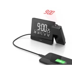 Zegar, budzik z projektorem Hama Plus Charge / Czarny VH062-03