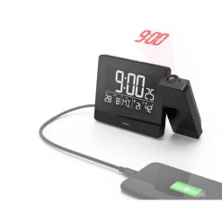 Zegar, budzik z projektorem Hama Plus Charge / Czarny VH062-03