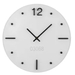 Zegar ścienny TECHNO / Biały 03068