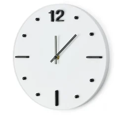 Zegar ścienny TECHNO / Biały 03068