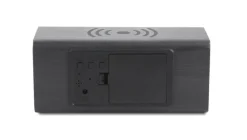 Zegar na biurko z ładowarką indukcyjną CORNELL / Czarny 03087-02