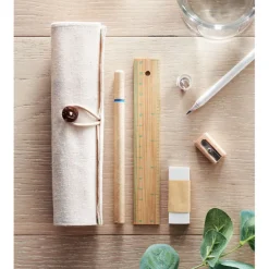 Zestaw biurkowy w etui / Beżowy MO7755-13