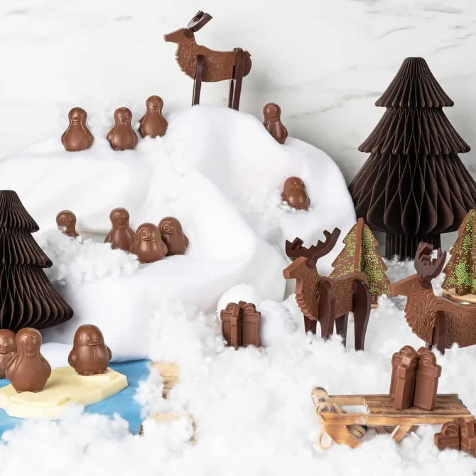 Zestaw Czekoladek Renifer Choco Puzzle 3D / Wielokolorowy S0331A/XM