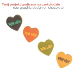 Zestaw czekoladek wysyłkowych z nadrukiem Kwadrat / Wielokolorowy S0282A